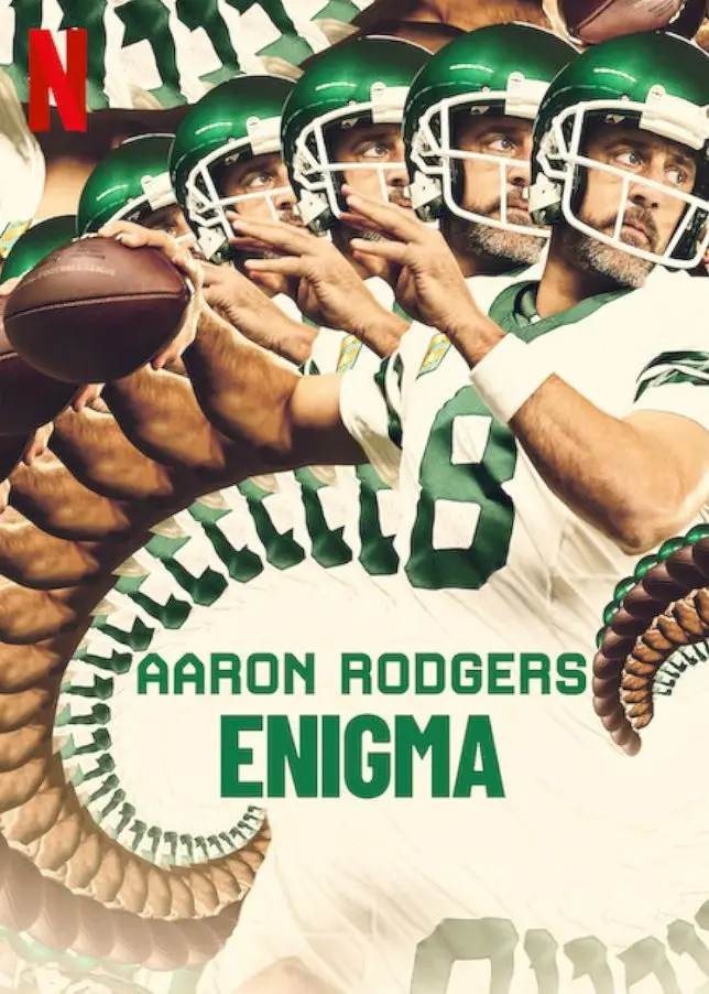 Aaron Rodgers Enigma Netflix documentary poster 2024