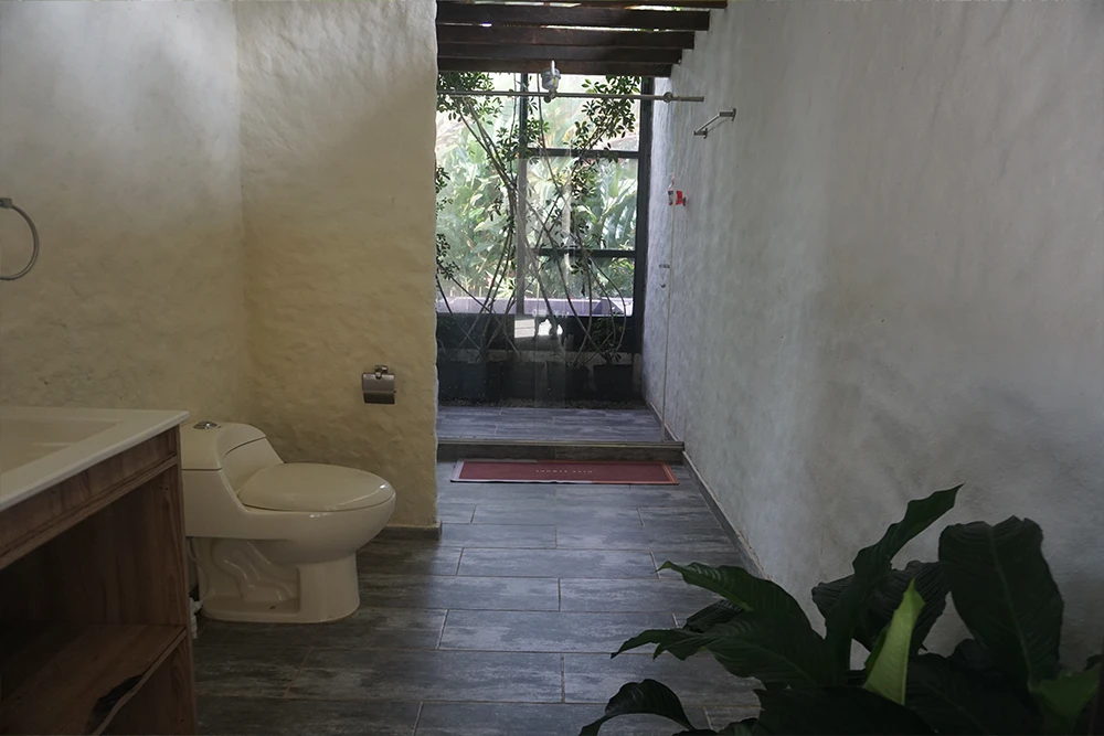 Exterior view of premium modern room at Mahadevi Ayahuasca Retreat