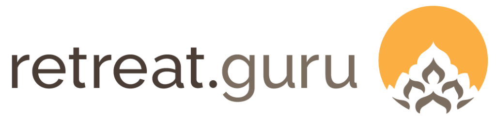 Retreat Guru logo showing MahaDevi's listing for safe ayahuasca experiences.